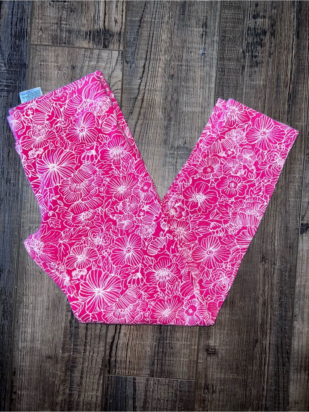 Gap Girls' Pink Floral Leggings